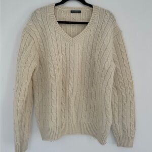 Chunky Wool Cable Knit Sweater
